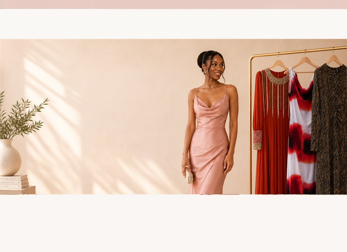 ReLoved Elegance homepage: Timeless Style, Thoughtfully Reloved. Curated occasion wear with a second story.